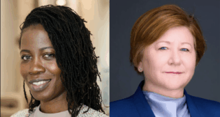 Folu Adepitan of AITX (left) and Paula Dowell of HNTB Corporation. (Photographs courtesy of the respective organizations)